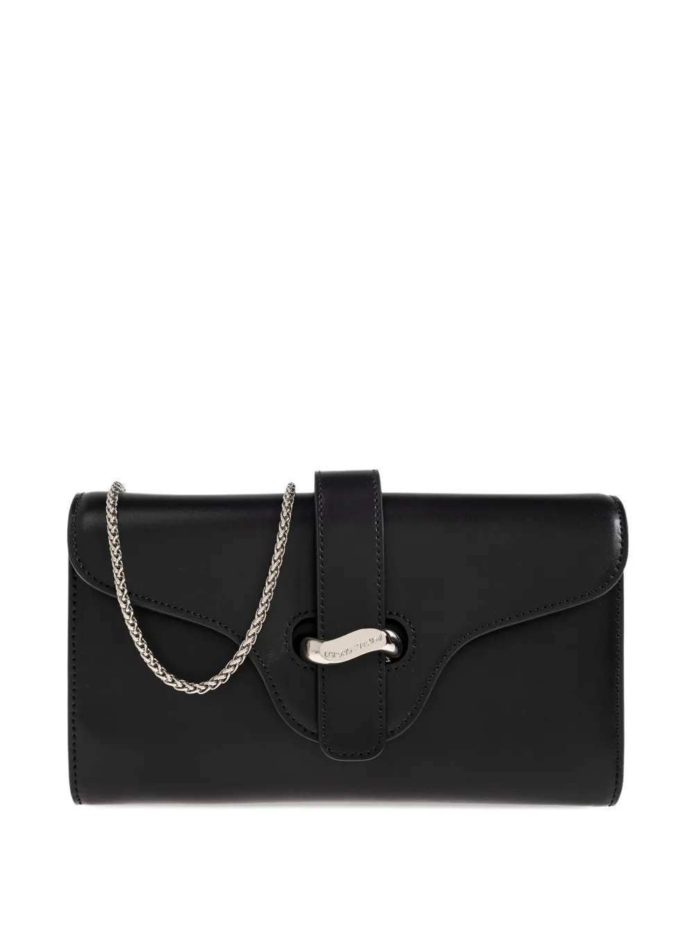 Emporio Armani strap chain wallet - Nero