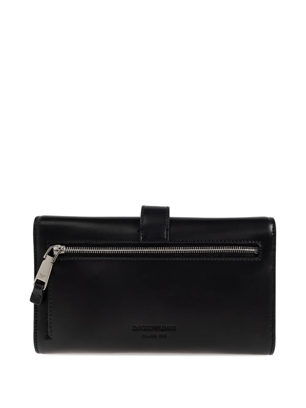 Emporio Armani Portemonnee met ketting Zwart