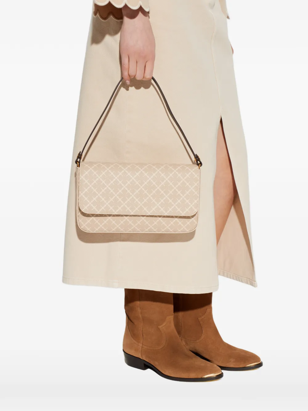  By Malene Birger Tallie Patterned Shoulder Bag - Neutrals 