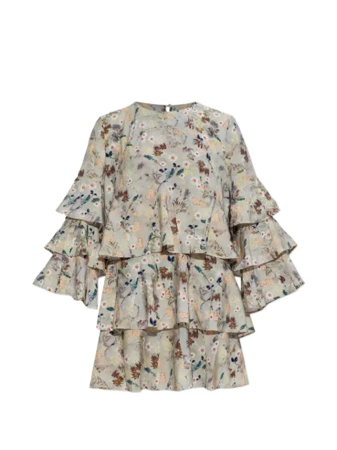 MUNTHE Brazos ruffled floral-print mini dress