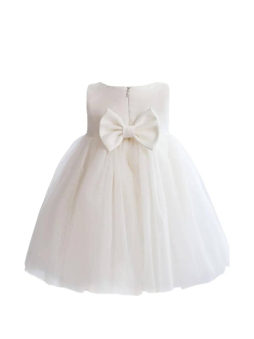  Tulleen Zinara Ribbon-bloom Gown - White 