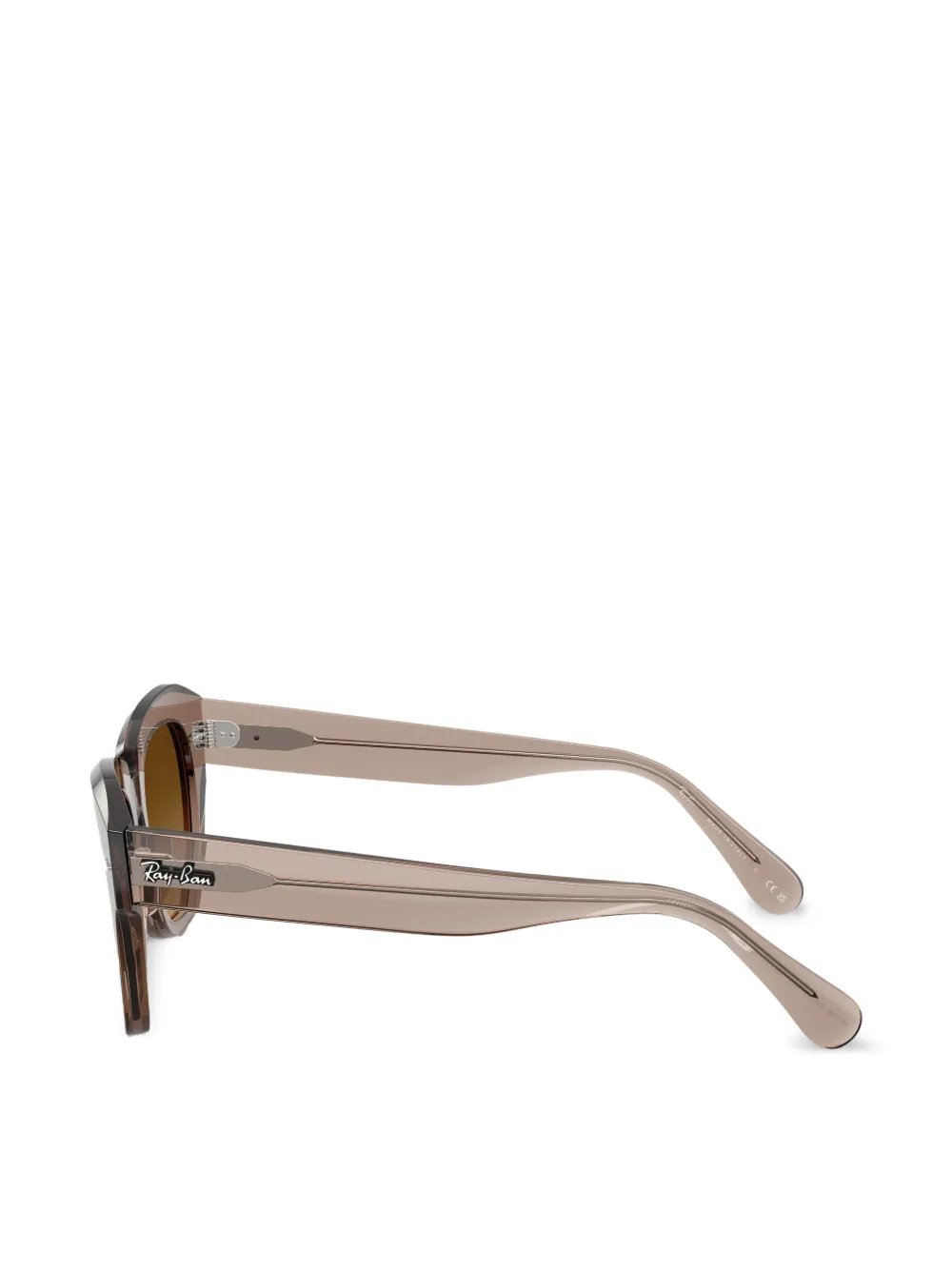 Ray-Ban State Street zonnebril met browline montuur Bruin