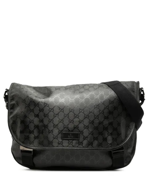 Gucci Pre-Owned bolsa crossbody de lona GG Imprime con solapa 2000-2015