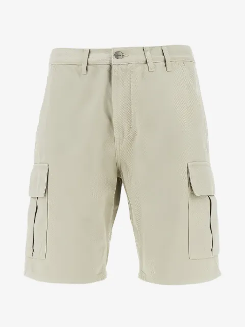 Foret button-fastening cargo shorts