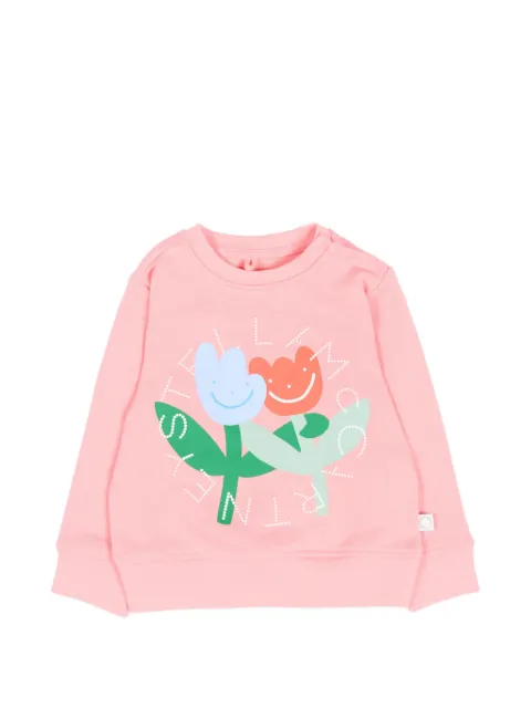 Stella McCartney Kids floral crew-neck sweatshirt