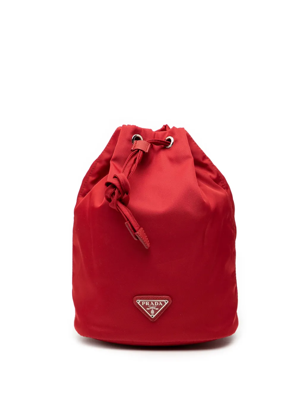 Prada Pre-Owned 2000-2013 Tessuto Drawstring pouch - Rosso