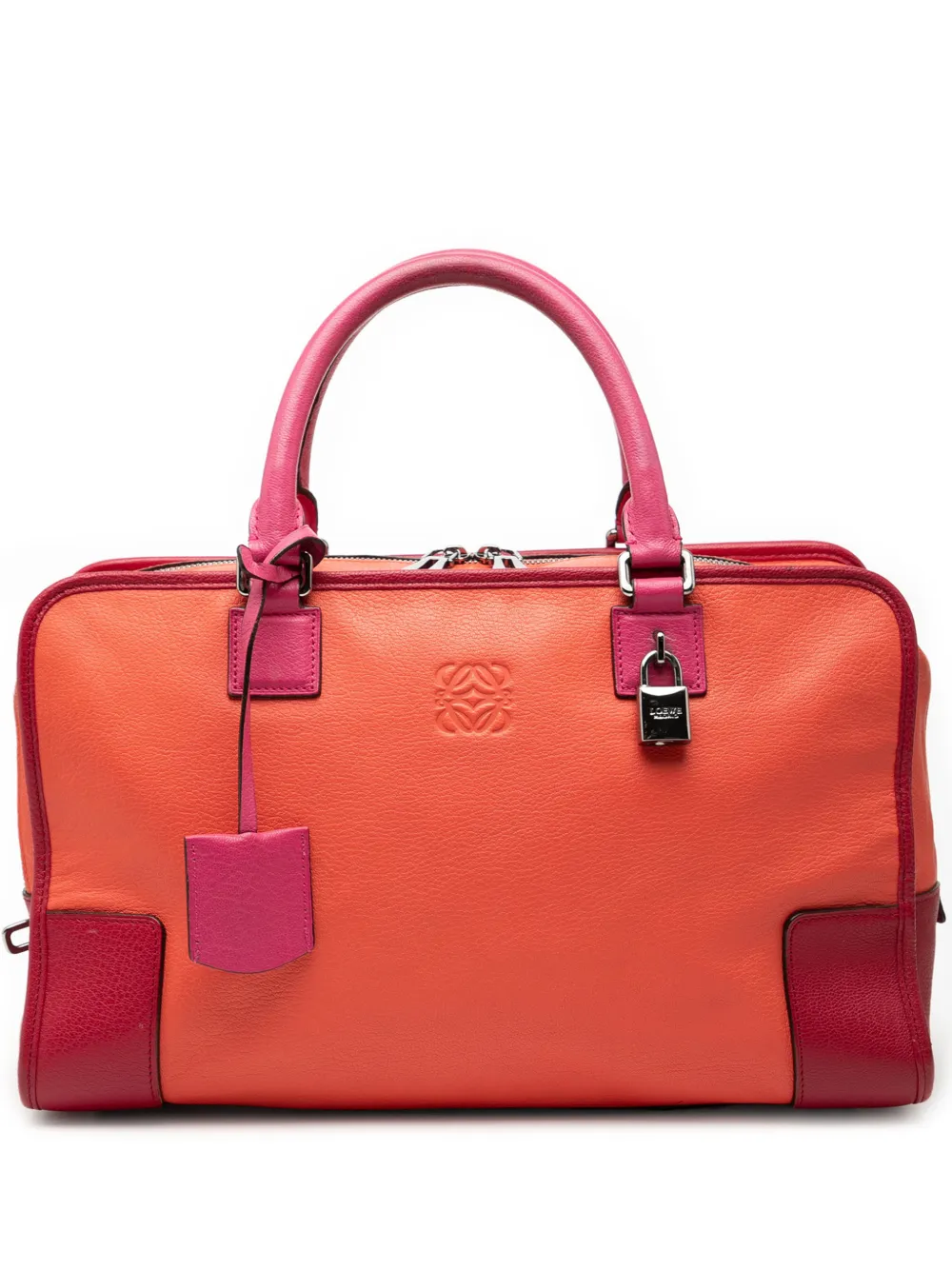 Loewe Pre-Owned 2012 Tricolor Leather Amazona 36 handbag - Arancione
