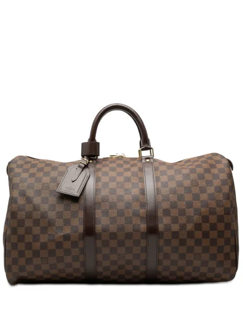 Louis Vuitton Pre-Owned bolsa de viaje Damier Ebene Keepall 50 2007