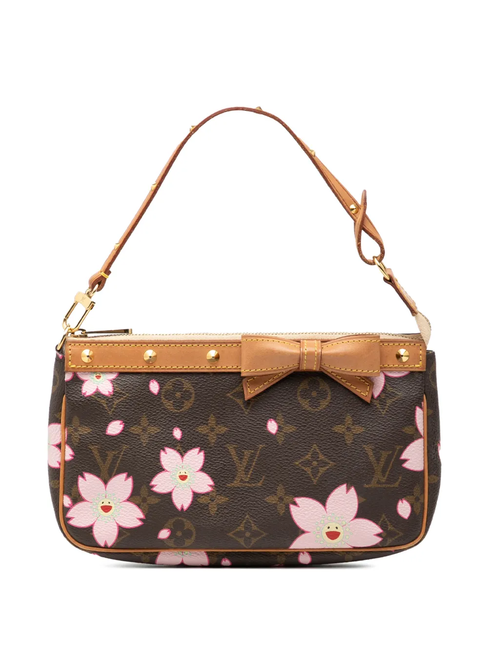 Louis Vuitton Pre-Owned 2003 Takashi Murakami Monogram Cherry Blossom Pochette Accessoires shoulder bag - Braun
