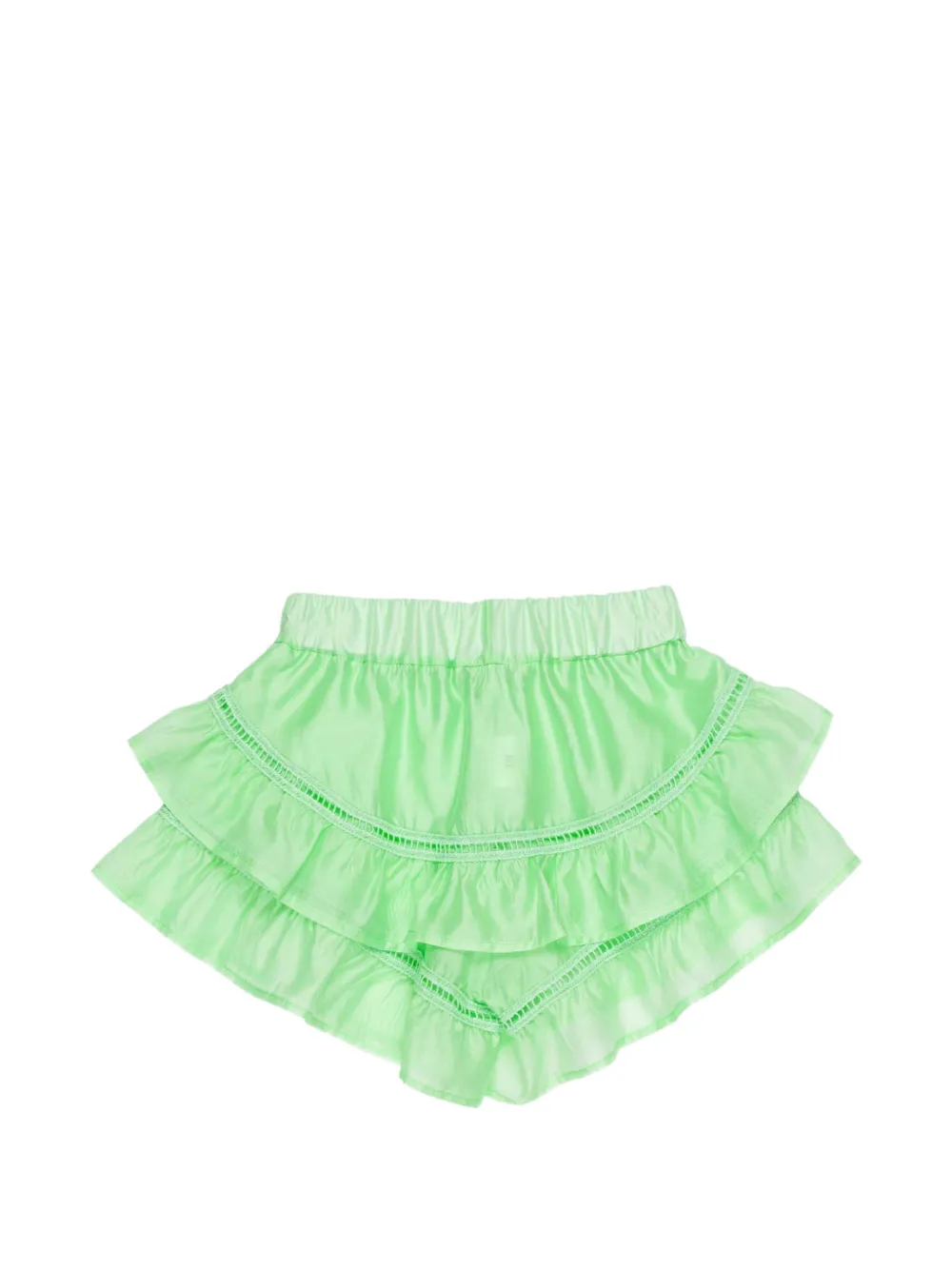 Miss Grant Kids Ruffled Shorts - Green 