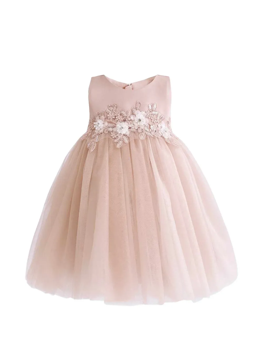 Tulleen Zinara ribbon-flower gown - Rosa