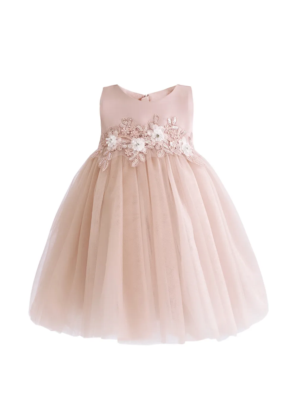 Tulleen Zinara ribbon-flower gown - Rosa