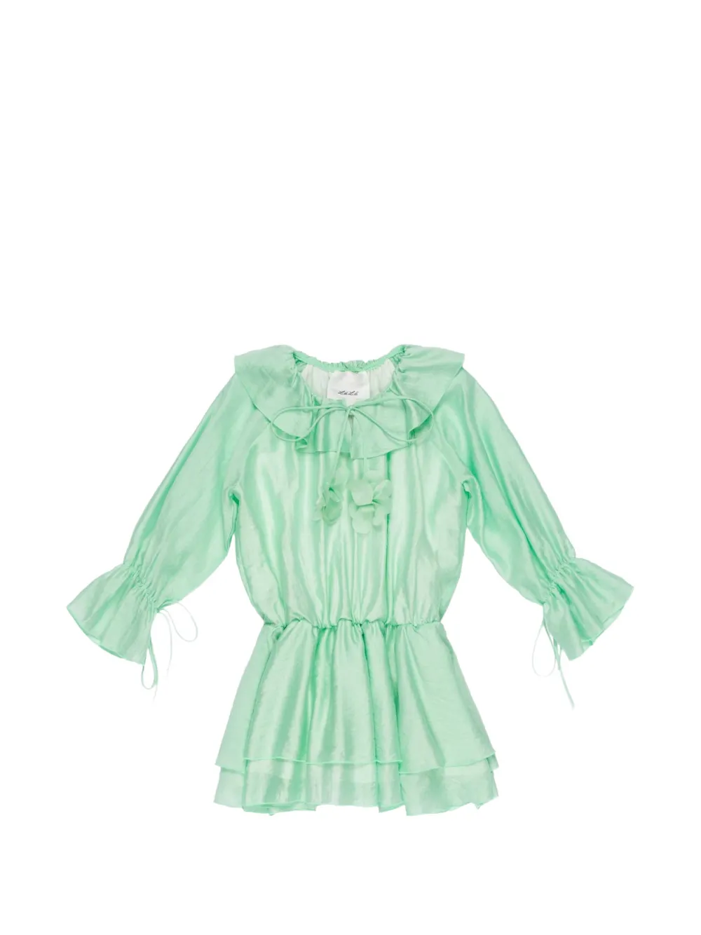 Miss Grant Kids ruffled dress - Verde