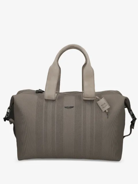 BOSS x Aston Martin knitted holdall with suede trims