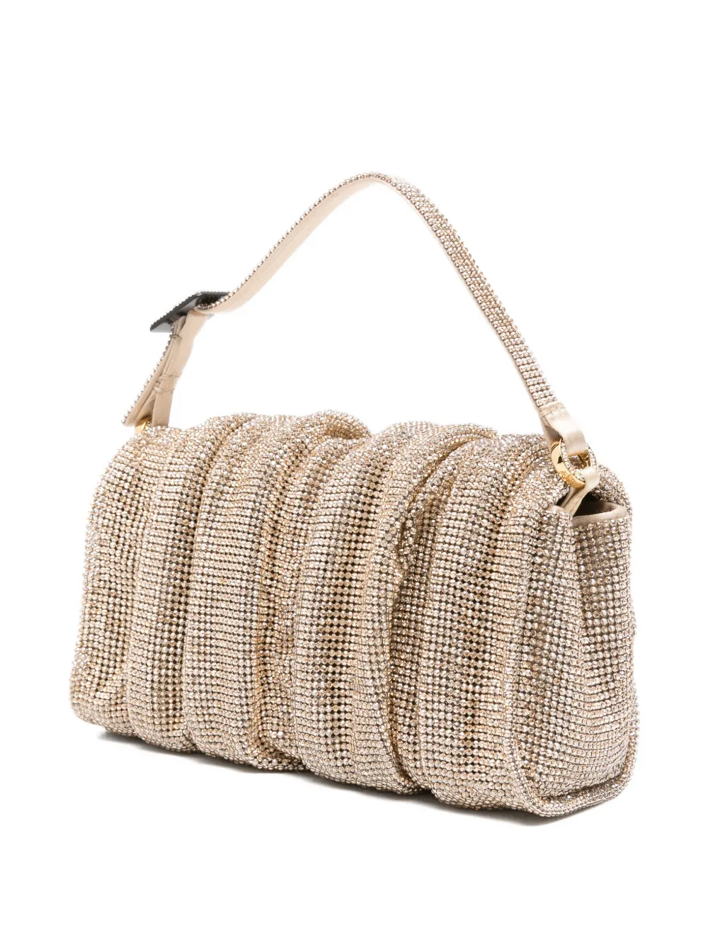  Benedetta Bruzziches Ruched Embellished Mini Bag - Yellow 
