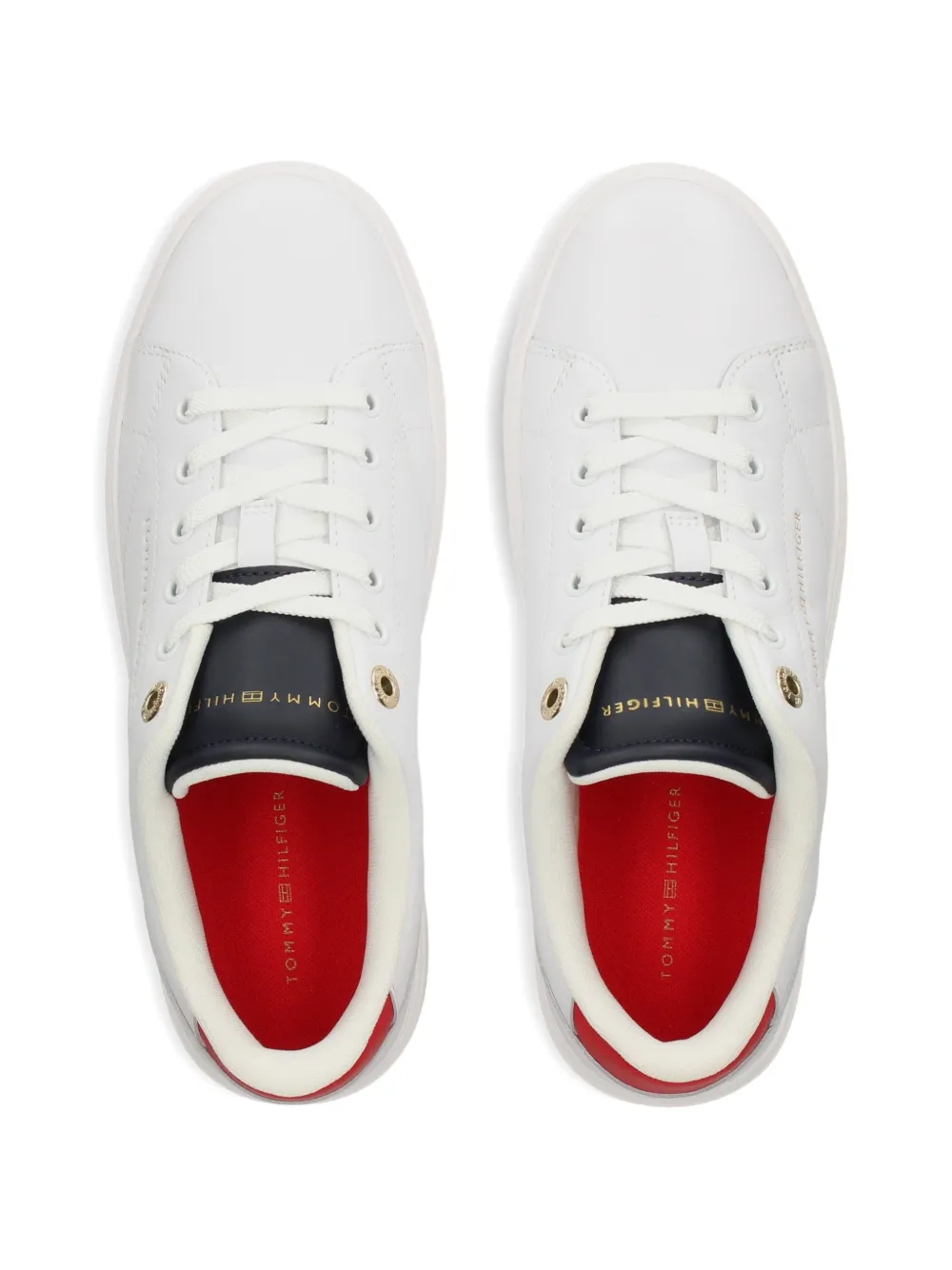 Tommy Hilfiger Leren sneakers Wit