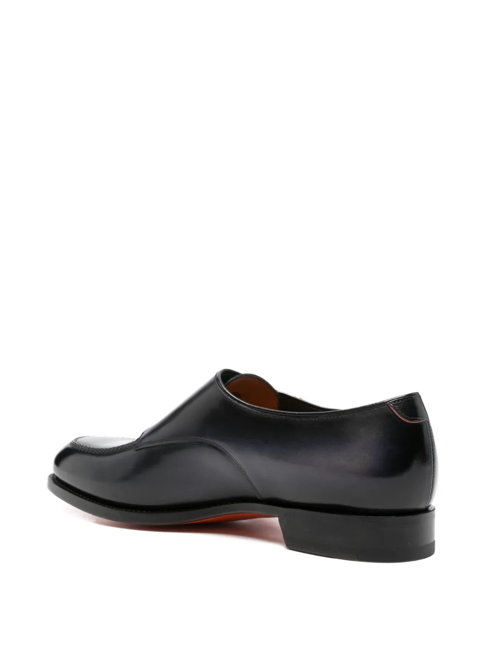 Santoni Leren gespschoenen Blauw