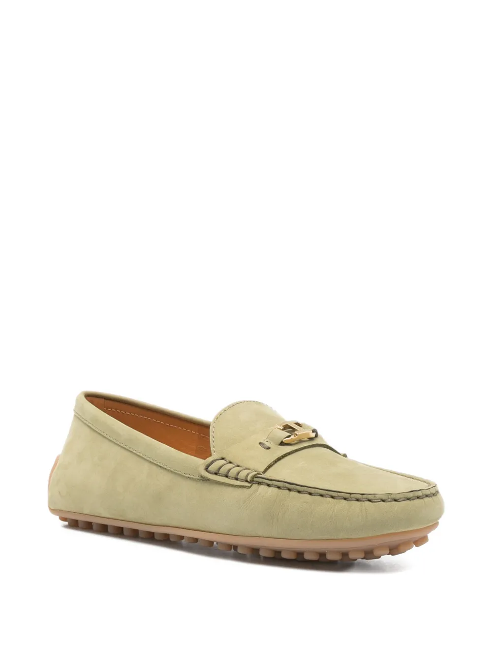 Tod's Loafers met logodetail Groen