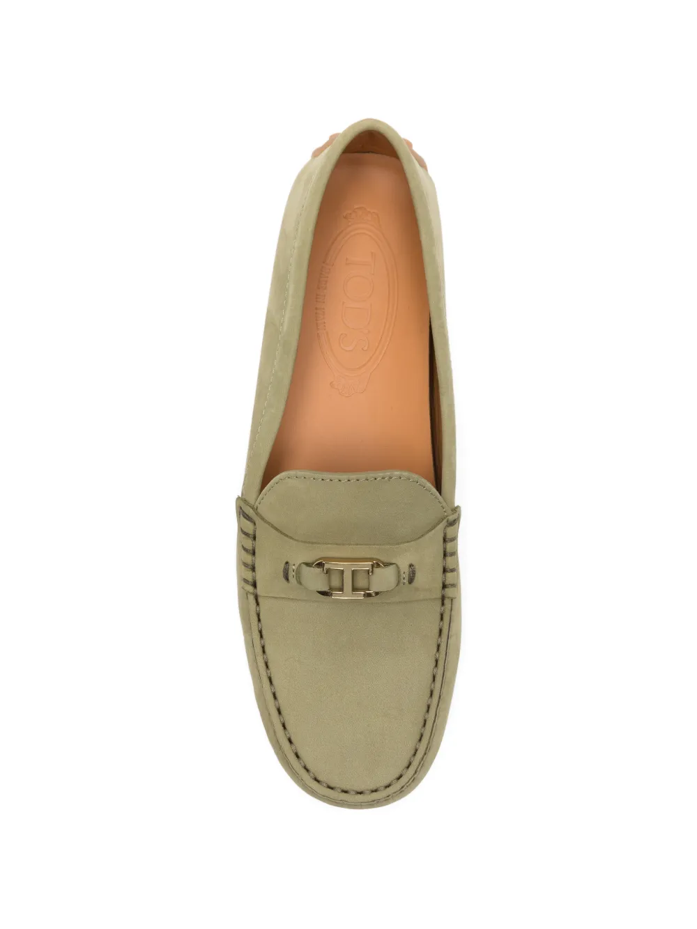 Tod's Loafers met logodetail Groen