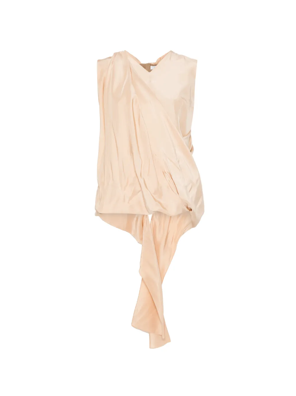 Carven neck-tie blouse - Toni neutri