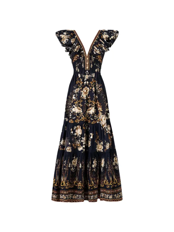 folklore maxi dress Sojourn ~ Folklore Maxi