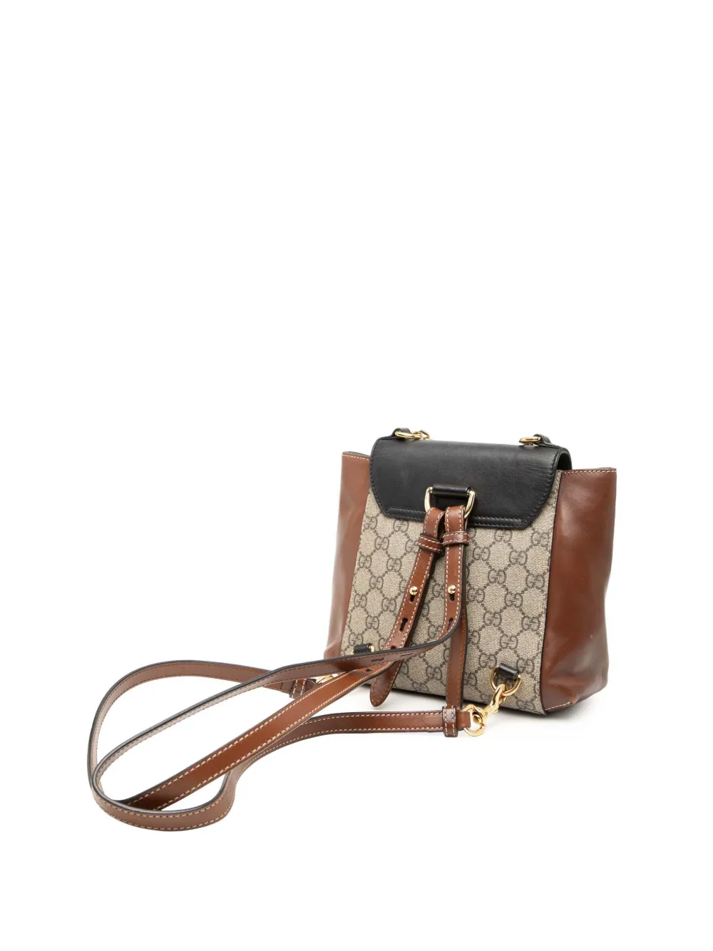 gucci padlock supreme mini backpack GG Monogram Calfskin Beige Cuir Black 567710 FASHIONPHILE printed canvas Gg Supreme Canvas & Leather