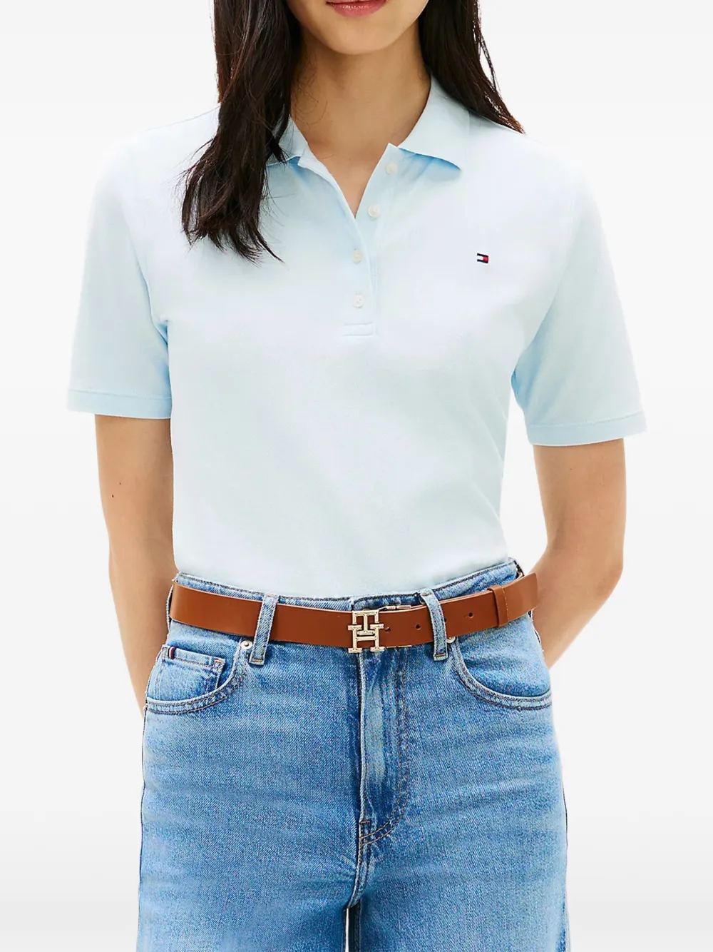 Tommy Hilfiger Poloshirt met knopen Blauw