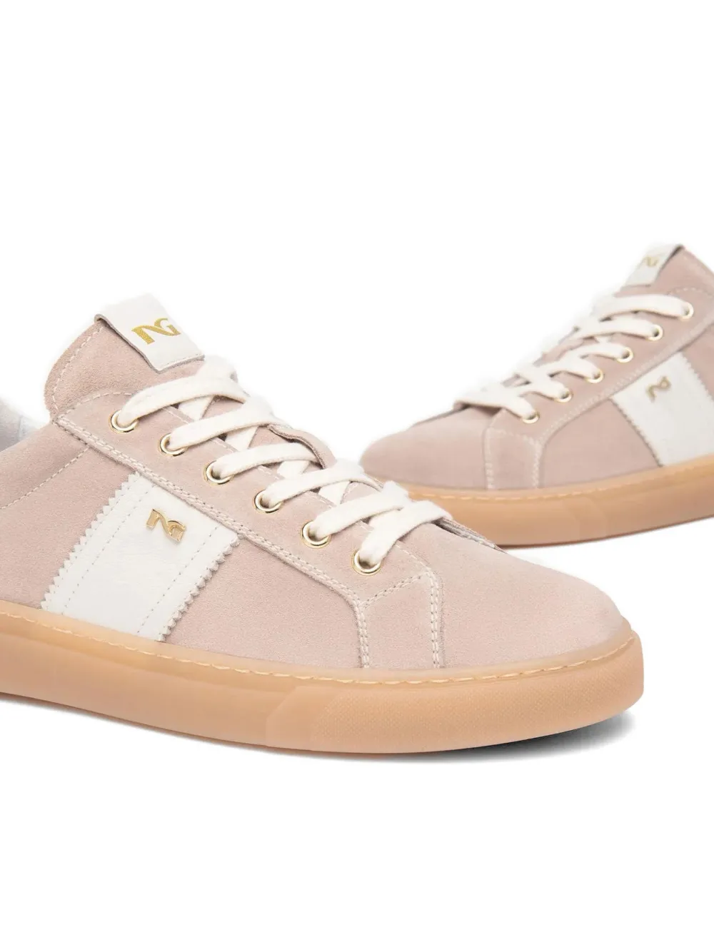 NERO GIARDINI Suède sneakers Roze