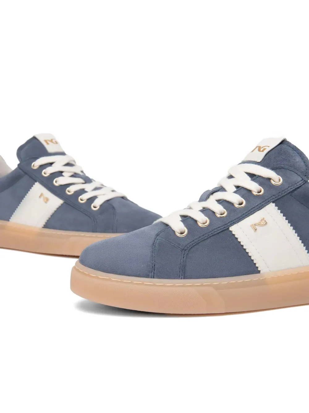 NERO GIARDINI Suède sneakers Blauw