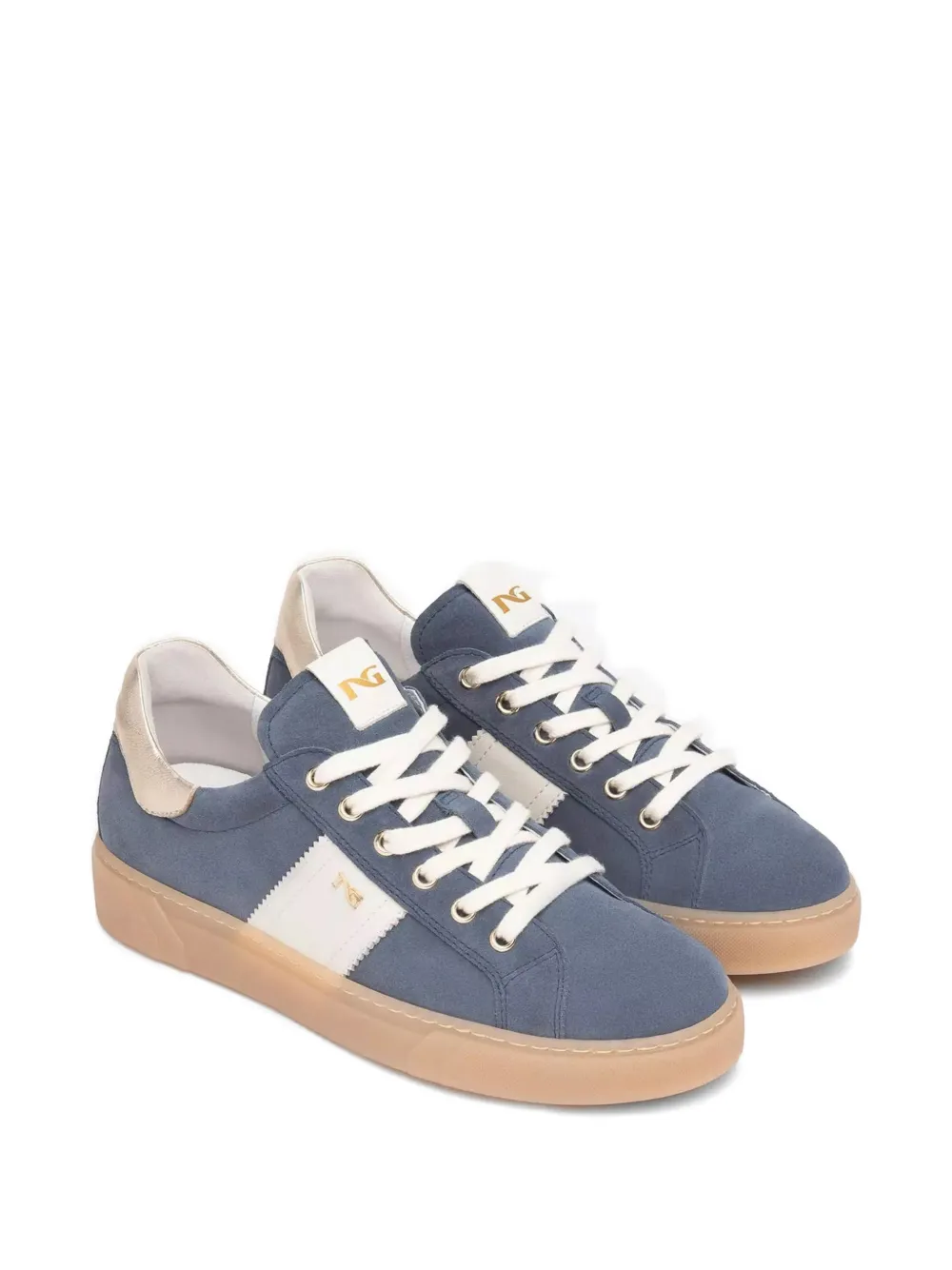 NERO GIARDINI Suède sneakers Blauw
