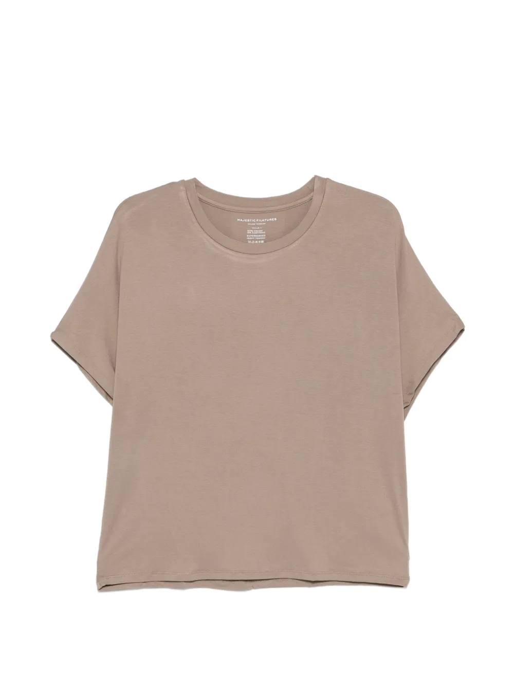 Majestic Filatures crew-neck T-shirt - Marrone