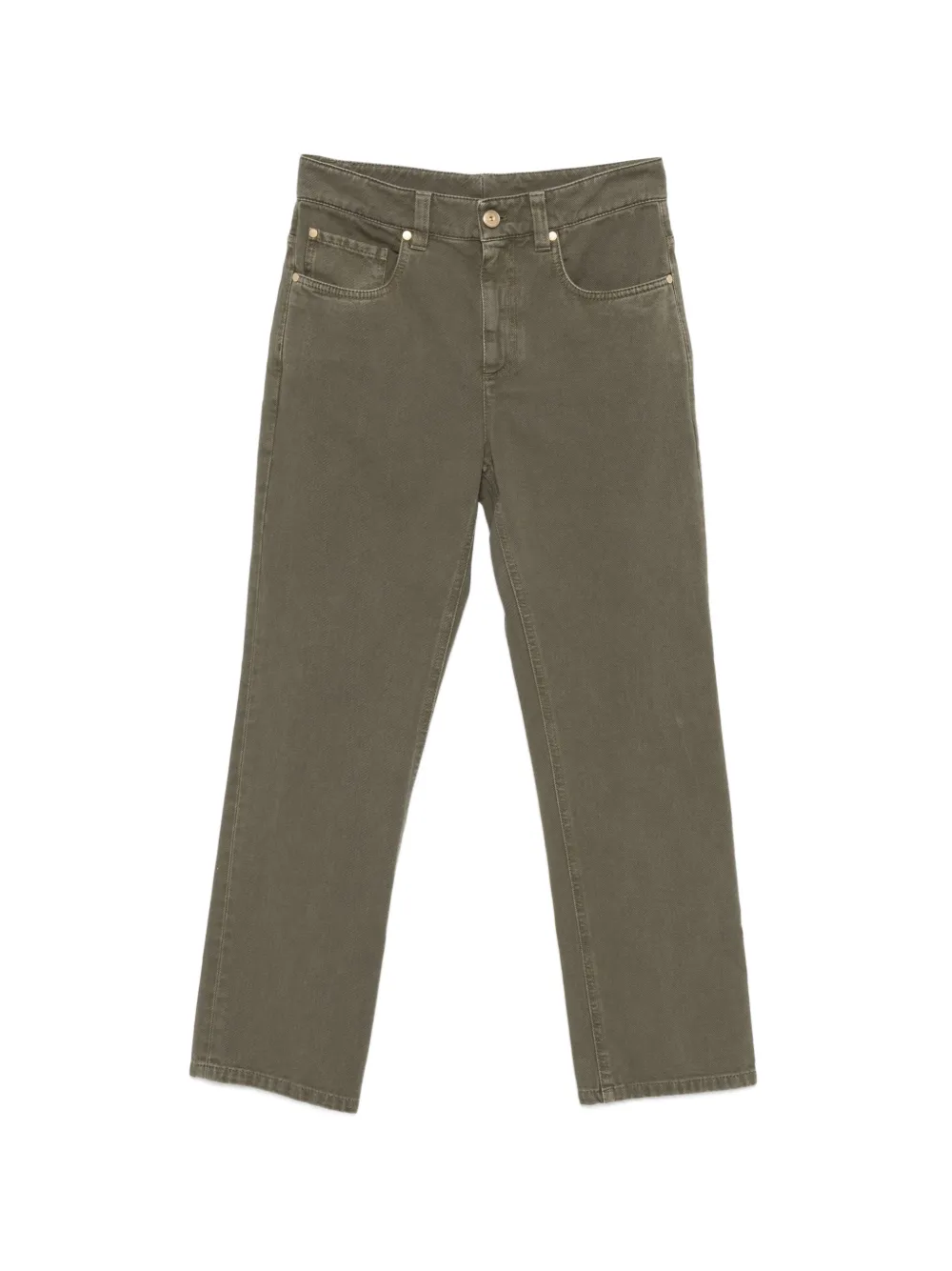 Brunello Cucinelli five-pocket jeans - Verde