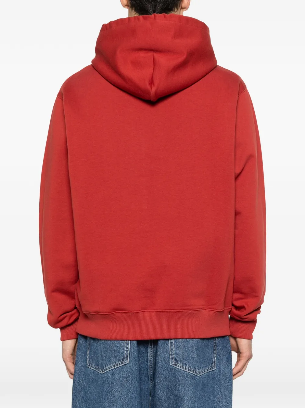 Drôle De Monsieur Slogan hoodie Rood