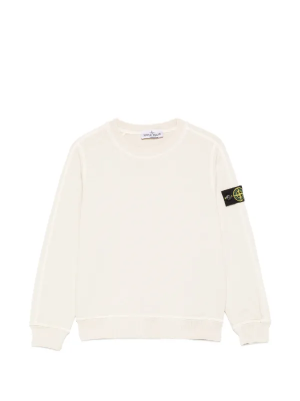 Stone Island Junior ロゴパッチ スウェットシャツ | ニュートラル
