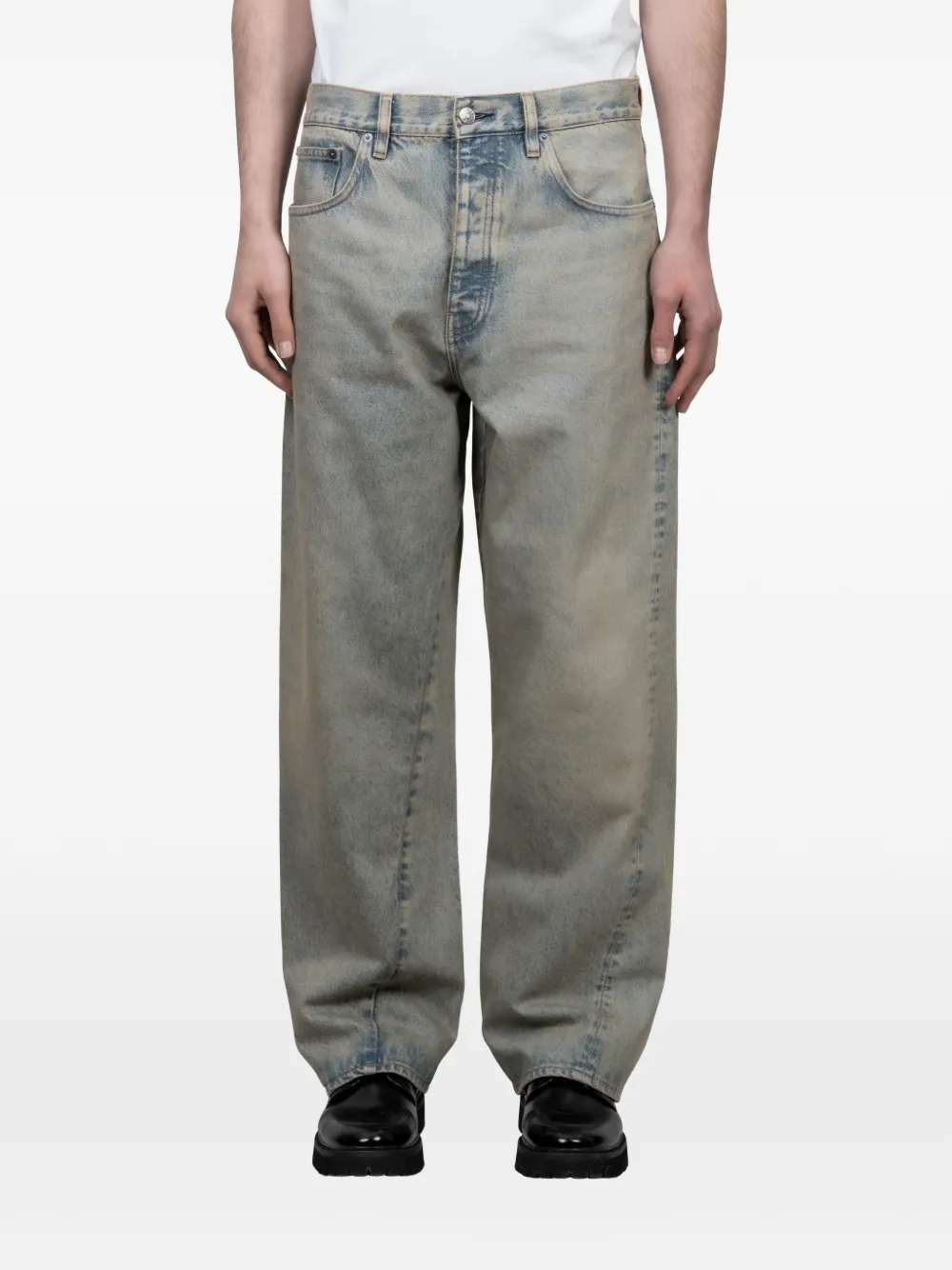 Sunflower wide twist jeans - Blu