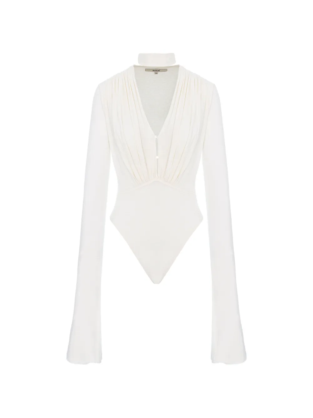 MANURÍ Suki long-sleeve bodysuit - Nude