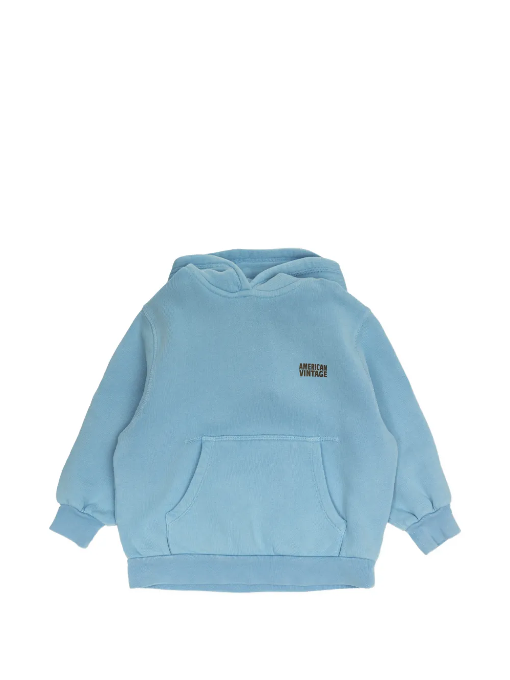 American Vintage Kids pouch-pocket hoodie - Blu