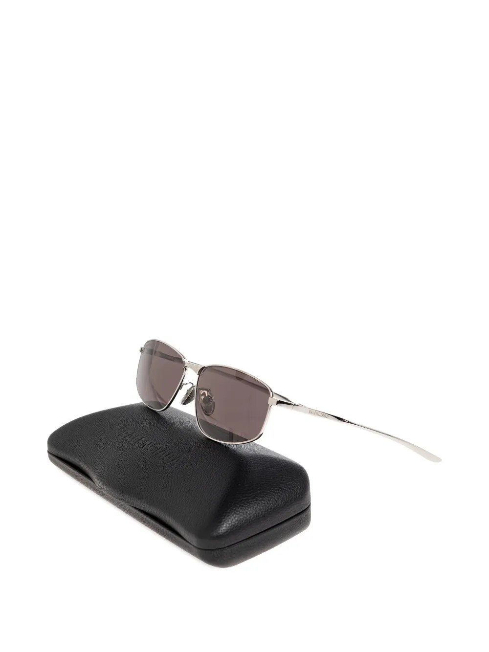 Balenciaga Eyewear Zonnebril met rechthoekig montuur Zilver
