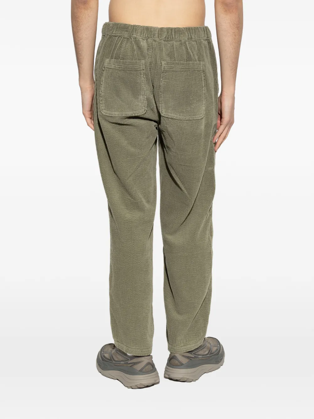 American Vintage Ribfluwelen broek Groen