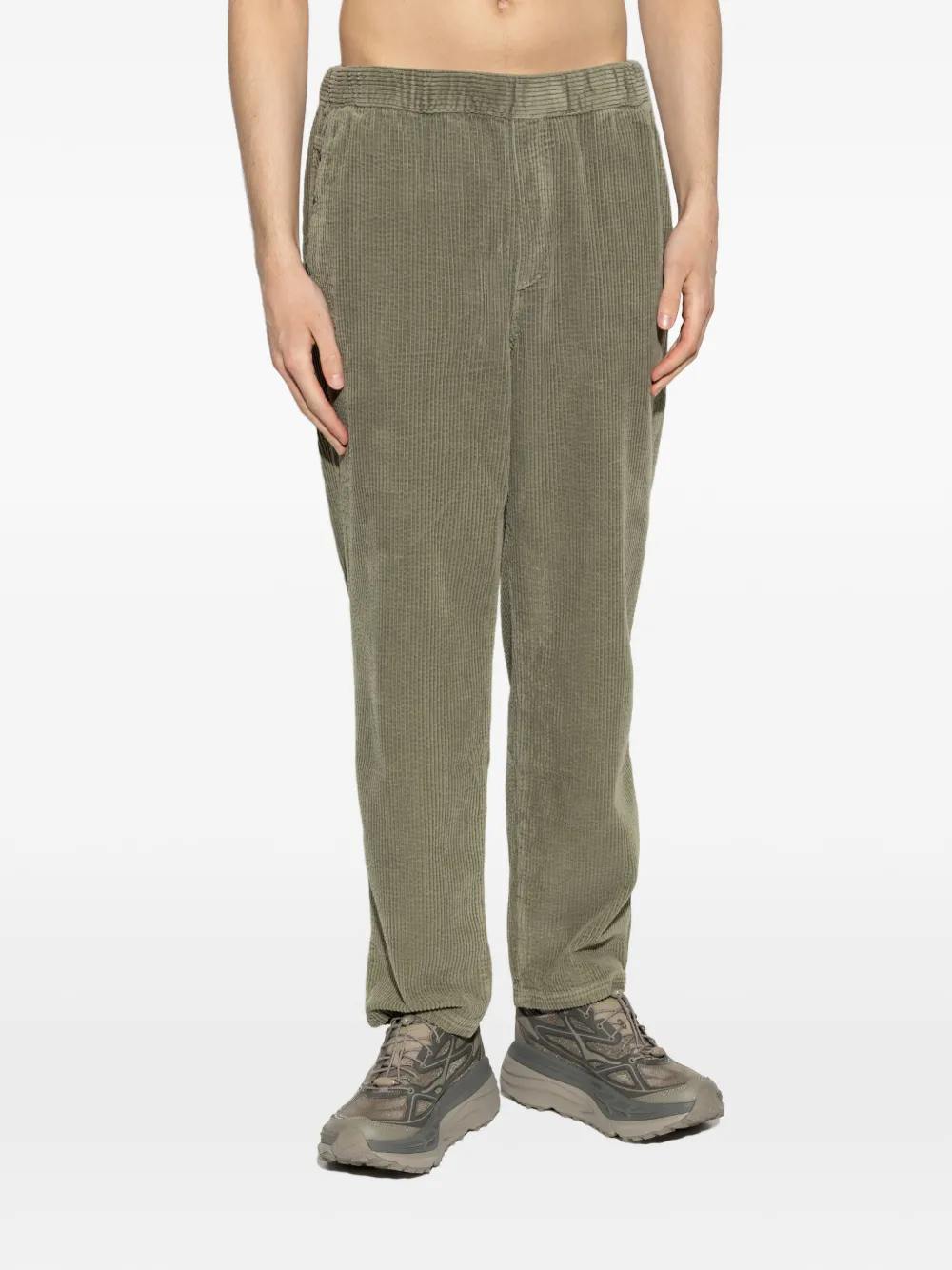 American Vintage Ribfluwelen broek Groen