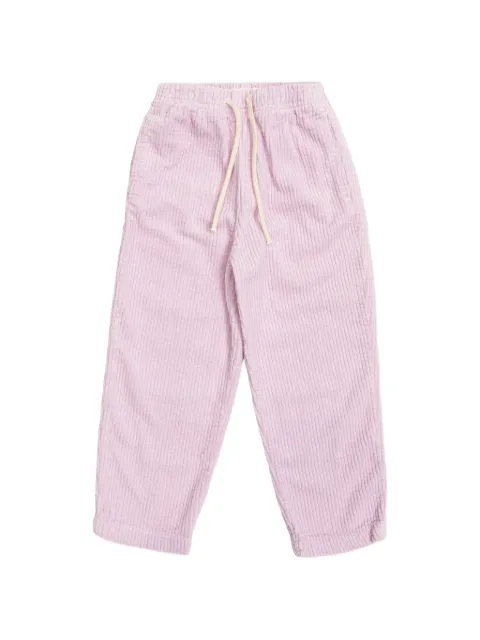 American Vintage Kids pantalones de pana con cordones en la pretina