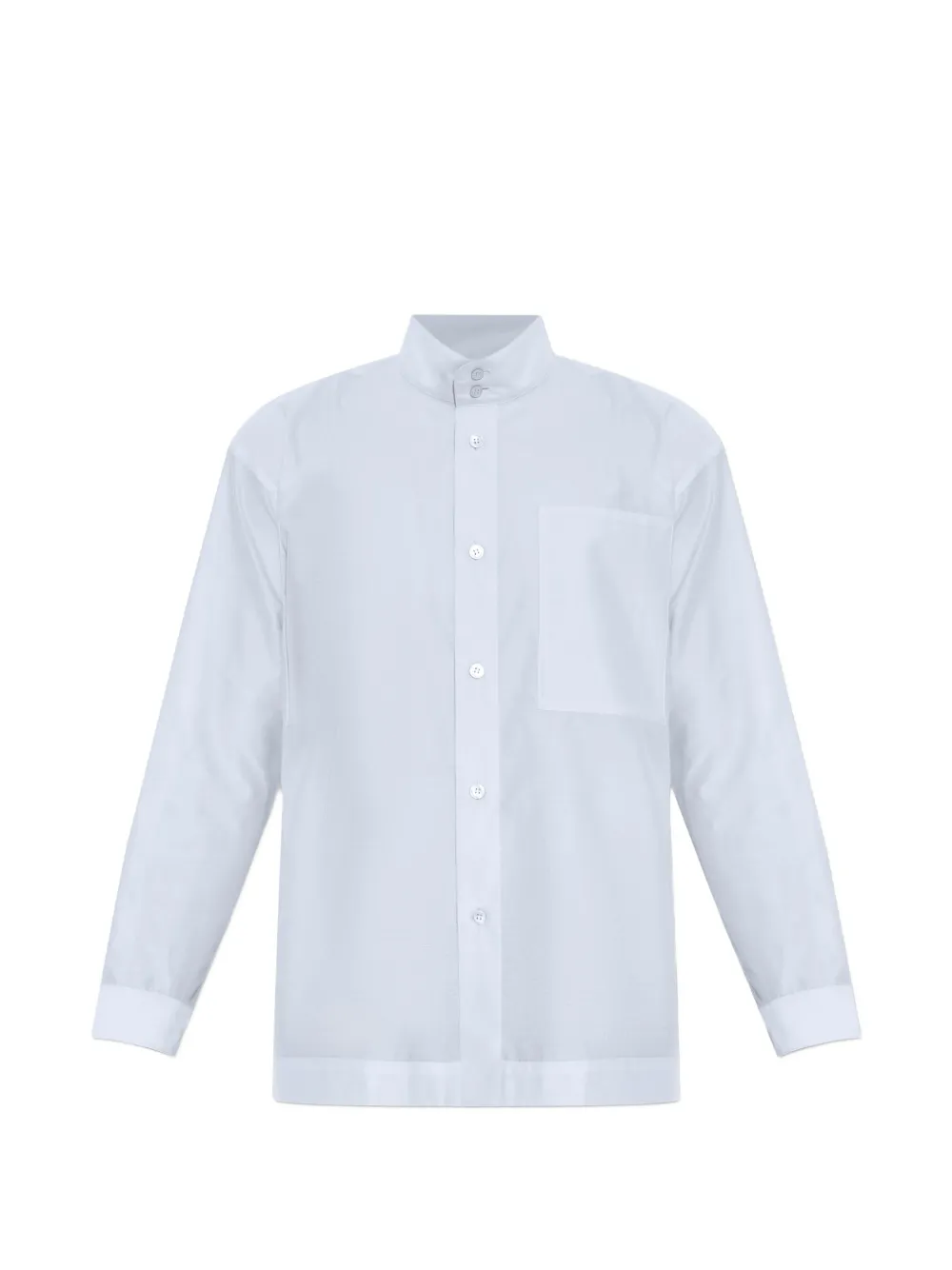 Homme Plissé Issey Miyake button pocket shirt - Blu