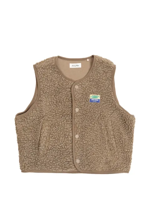 American Vintage Kids Hoktown logo-patch vest