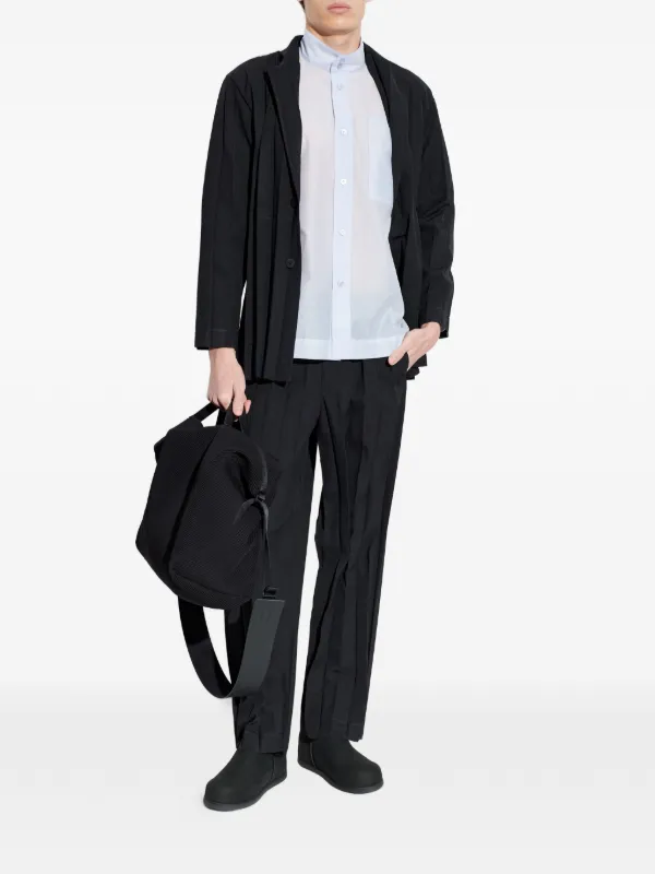 Homme Plissé Issey Miyake プリーツ ジャケット | ブラック | FARFETCH JP