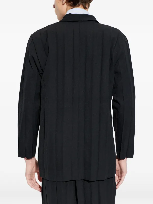 Homme Plissé Issey Miyake プリーツ ジャケット | ブラック | FARFETCH JP