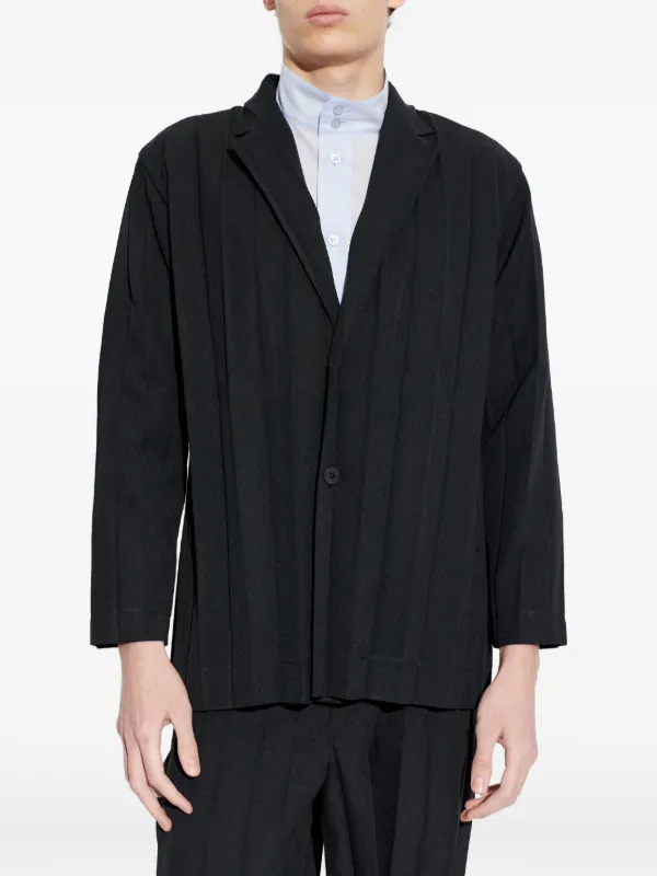 HOMME PLISSE ISSEY MIYAKE プリーツ ジャケット Homme Plissé Issey Miyake プリーツ ジャケット | ブラック | FARFETCH JP