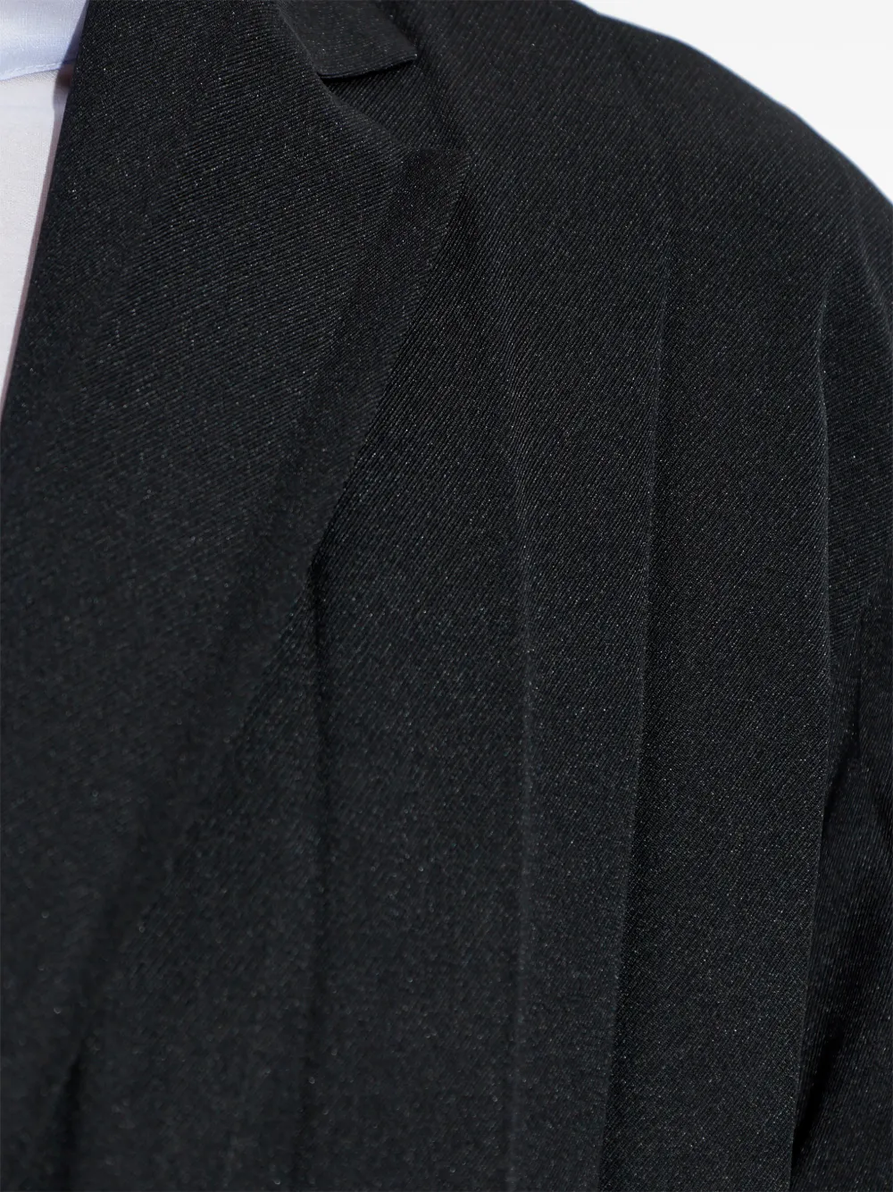 Homme Plissé Issey Miyake Geplooid jack Zwart