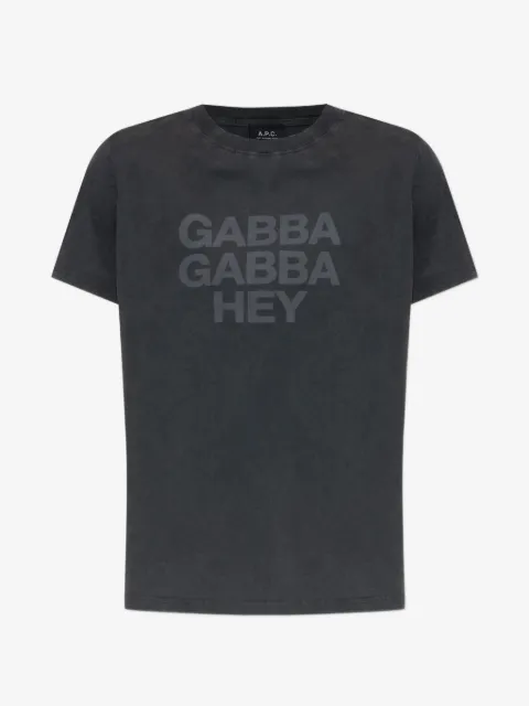 A.P.C. playera con motivo gráfico