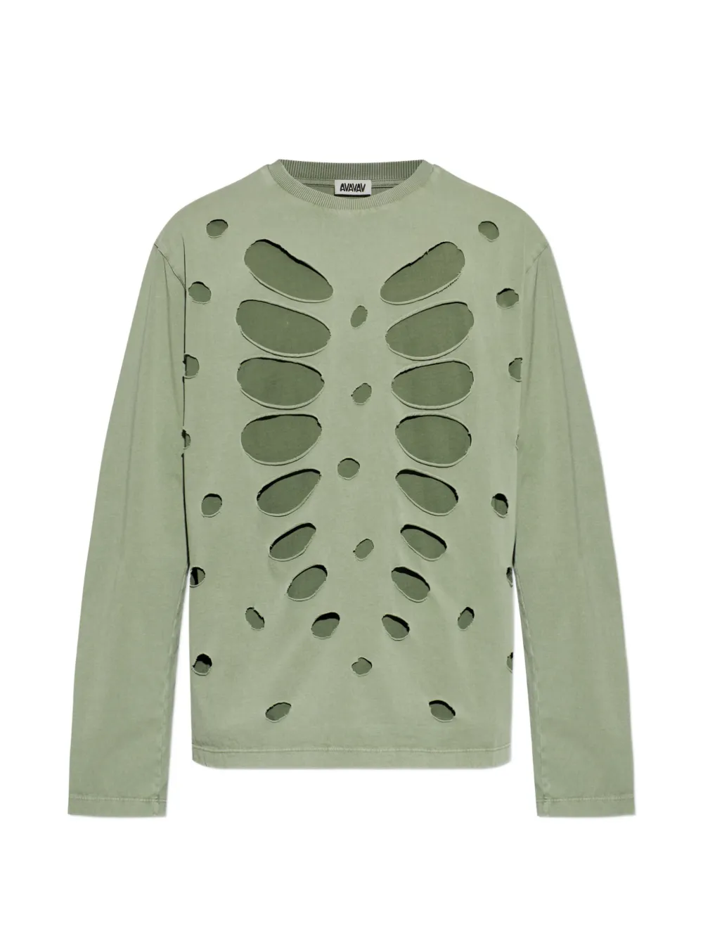 AVAVAV semi-distressed layered T-shirt - Verde