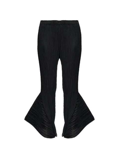 Pleats Please Issey Miyake pleated flared trousers
